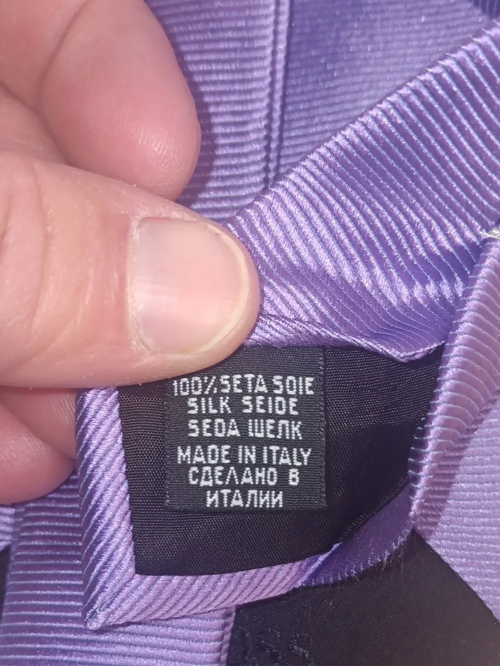 Men's Solid Lilac Tie - Classic Formal Neckwear